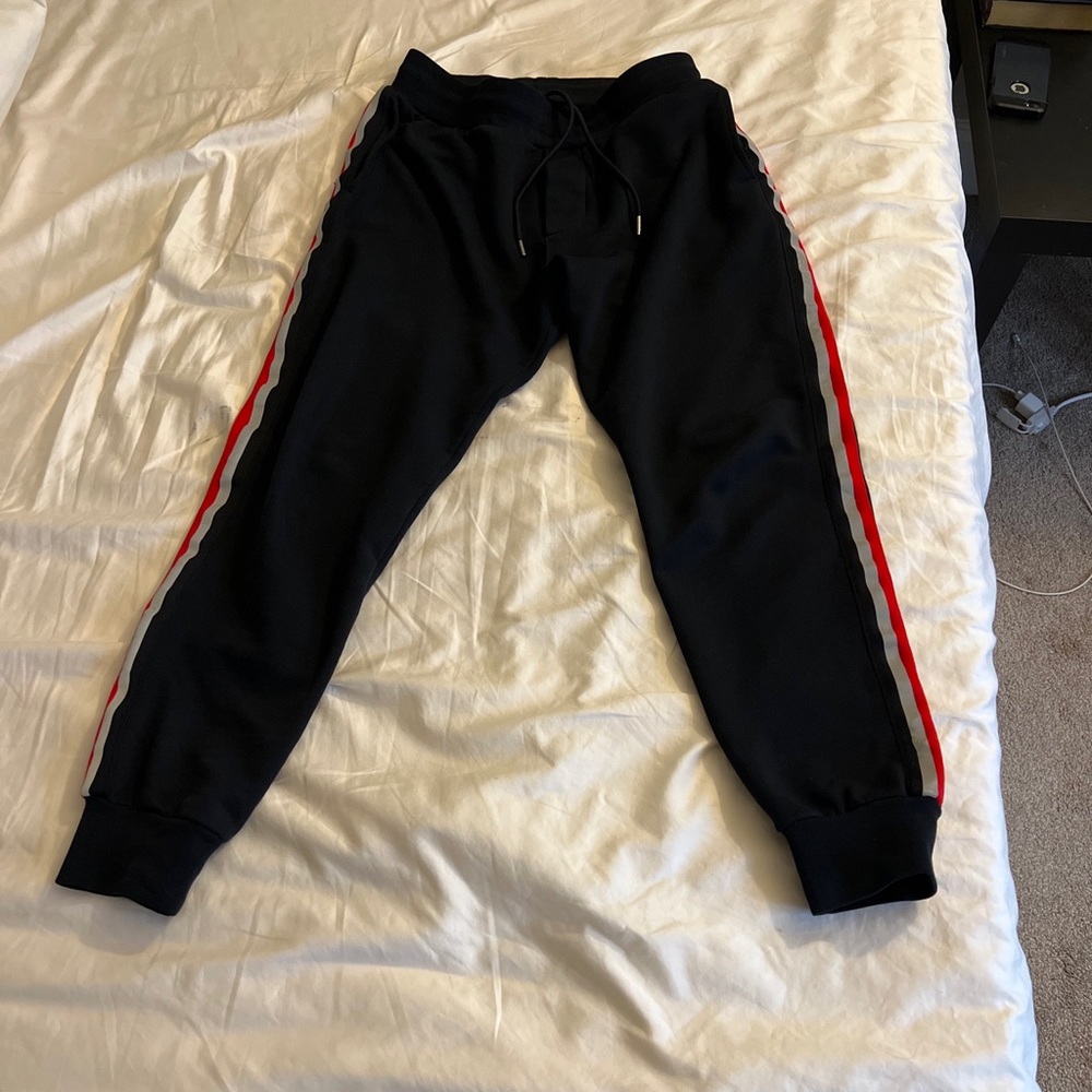 Moncler sweatpants navy color size small great condition